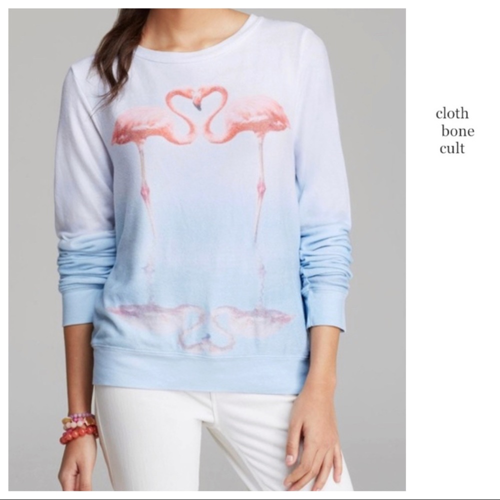 WILDFOX 💋🦊 Flamingo Heart SWEATSHIRT